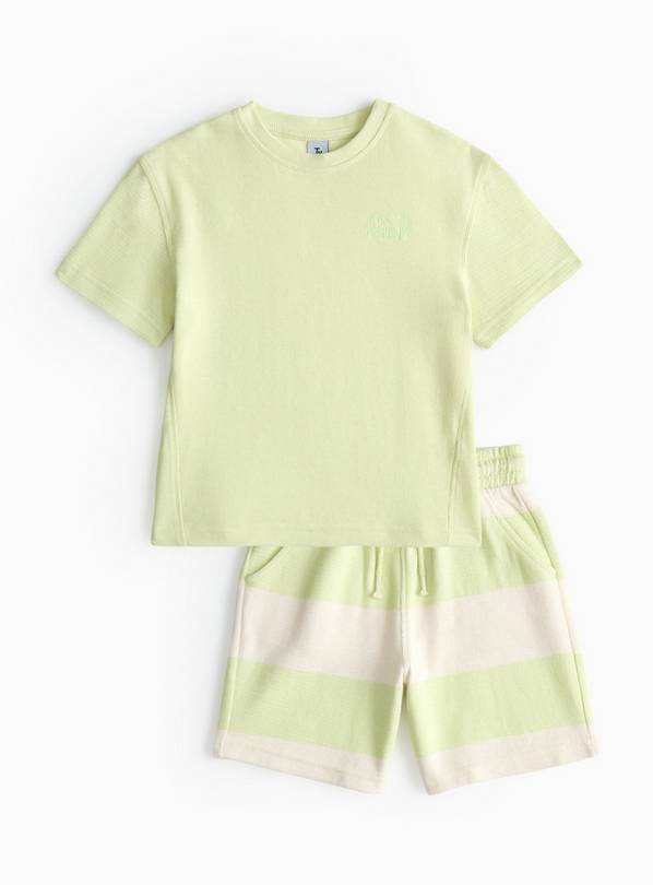 Lime Jersey T-Shirt & Shorts Set 4-5 years